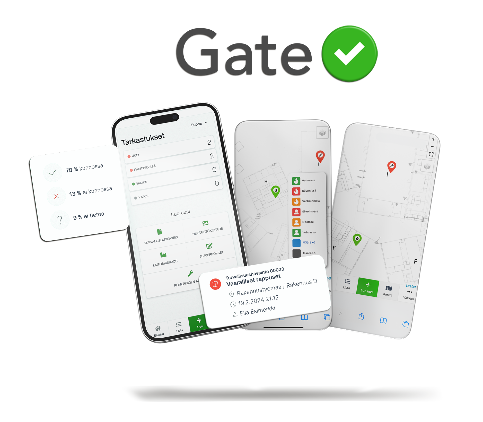 Gate Apps HSEQ työkalut työturvallisuuden parantamiseen